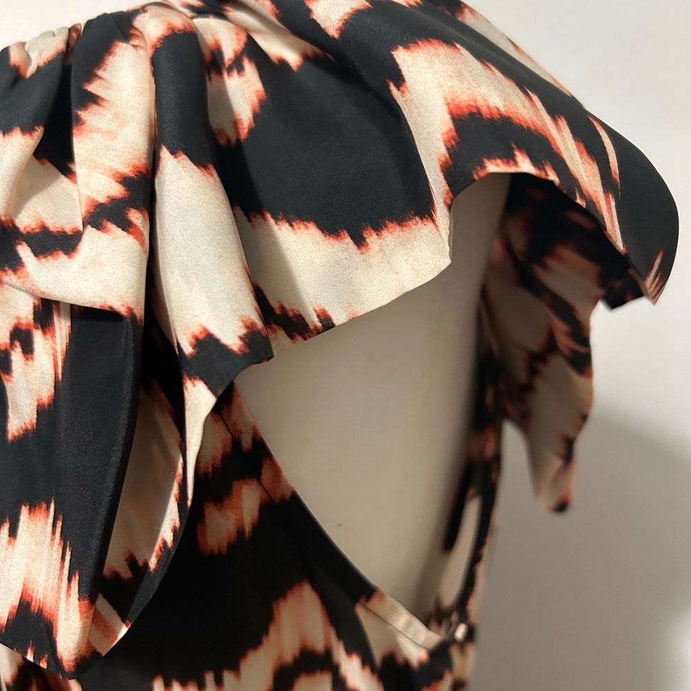 Ulla Johnson Black and Cream Maxi Dress - Picture 9 of 10